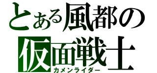 とある風都の仮面戦士（カメンライダー）