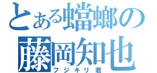 とある蟷螂の藤岡知也（フジキリ君）