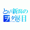 とある新潟のヲタ涙目（Ｆｒｅｅ！を放送）