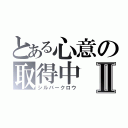 とある心意の取得中Ⅱ（シルバークロウ）