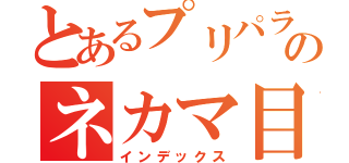 とあるプリパラーのネカマ目録（インデックス）