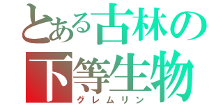 とある古林の下等生物（グレムリン）