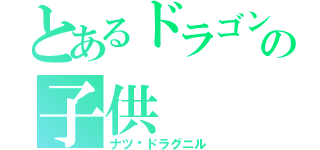 とあるドラゴンの子供（ナツ·ドラグニル）