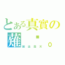 とある真實の薙 謊。（端坐霜天）