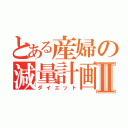 とある産婦の減量計画Ⅱ（ダイエット）