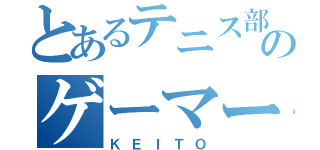 とあるテニス部のゲーマー（ＫＥＩＴＯ）