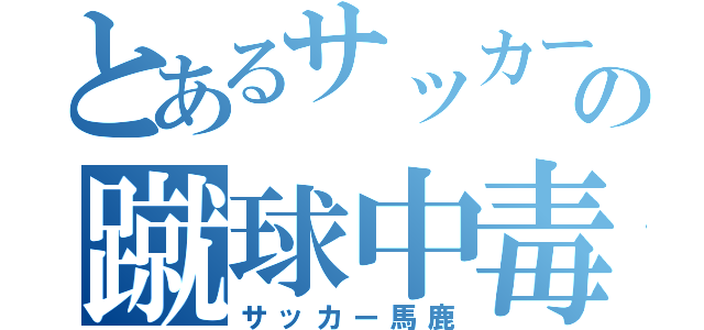 とあるサッカーの蹴球中毒（サッカー馬鹿）