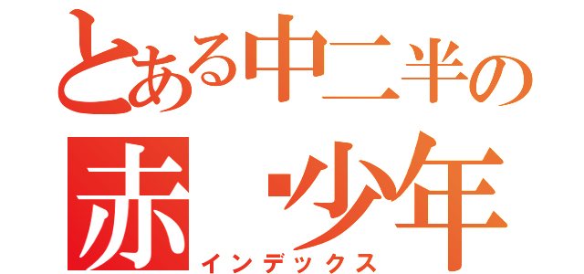 とある中二半の赤发少年（インデックス）