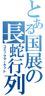 とある国展の長蛇行列（コミックマーケット）