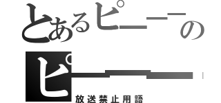 とあるピ━━━のピ━━━（放送禁止用語）