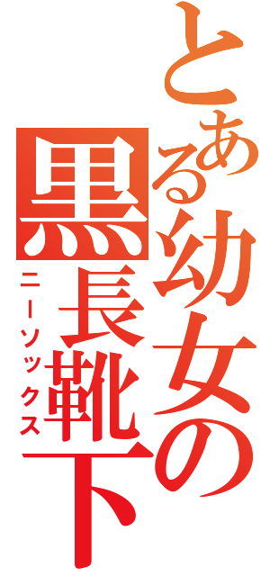 とある幼女の黒長靴下（ニーソックス）