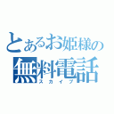 とあるお姫様の無料電話（スカイプ）