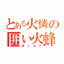 とある火憐の囲い火蜂（思い込み）