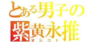 とある男子の紫黄永推（オシゴト）