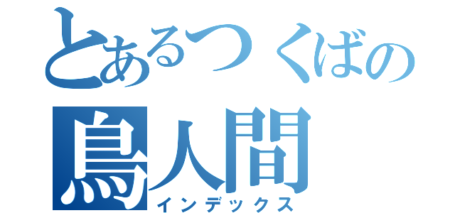 とあるつくばの鳥人間（インデックス）