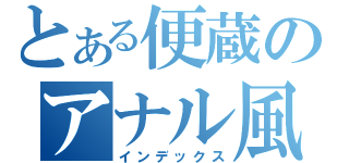 とある便蔵のアナル風俗（インデックス）