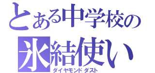 とある中学校の氷結使い（ダイヤモンドダスト）