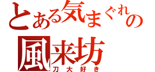 とある気まぐれの風来坊（刀大好き）