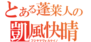 とある蓬莱人の凱風快晴（フジヤマヴォルケイノ）