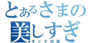 とあるさまの美しすぎる（キック対象）