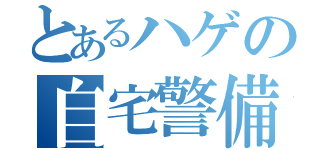 とあるハゲの自宅警備員（）