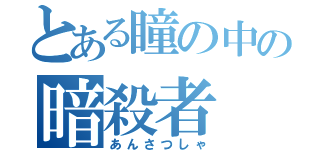 とある瞳の中の暗殺者（あんさつしゃ）