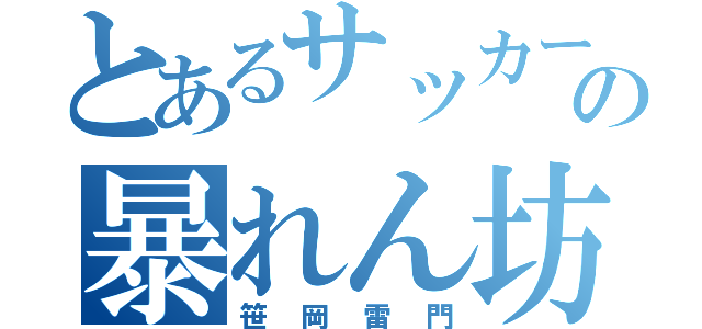 とあるサッカー部の暴れん坊将軍（笹岡雷門）