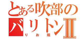 とある吹部のバリトン奏者Ⅱ（りお姐）