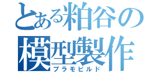 とある粕谷の模型製作（プラモビルド）