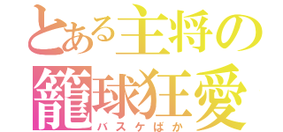 とある主将の籠球狂愛（バスケばか）