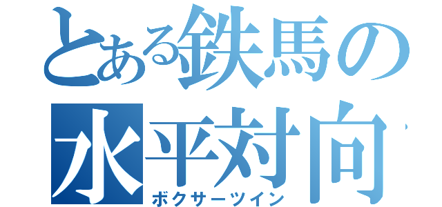 とある鉄馬の水平対向（ボクサーツイン）