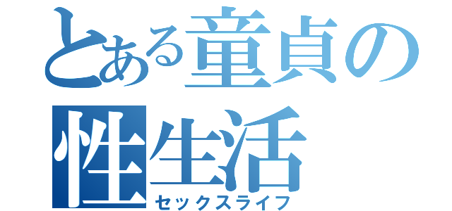 とある童貞の性生活（セックスライフ）