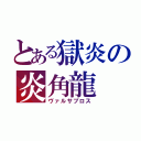 とある獄炎の炎角龍（ヴァルサブロス）