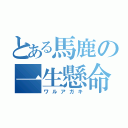 とある馬鹿の一生懸命（ワルアガキ）