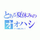 とある夏休みのオオハシャギ（プール楽しみぃ！）