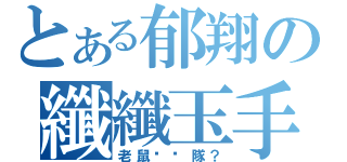 とある郁翔の纖纖玉手？（老鼠啦啦隊？）