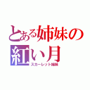 とある姉妹の紅い月（スカーレット姉妹）