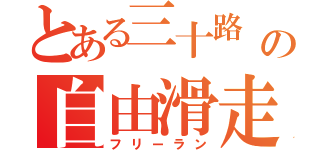 とある三十路       の自由滑走（フリーラン）