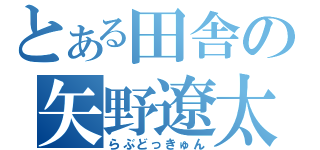 とある田舎の矢野遼太（らぶどっきゅん）