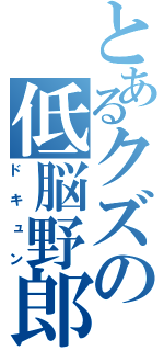 とあるクズの低脳野郎（ドキュン）