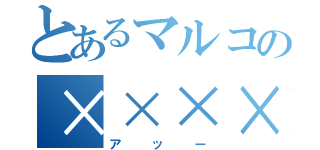 とあるマルコの××××やら（アッー）