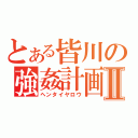 とある皆川の強姦計画Ⅱ（ヘンタイヤロウ）