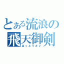 とある流浪の飛天御剣（ばっとうさい）