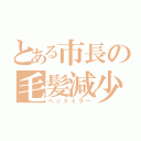 とある市長の毛髪減少（ヘッドミラー）