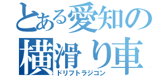 とある愛知の横滑り車（ドリフトラジコン）