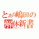 とある嶋田の解体新書（プロフィール）