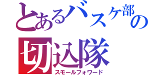 とあるバスケ部の切込隊（スモールフォワード）