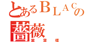 とあるＢＬＡＣＫの薔薇（紫菠樣）