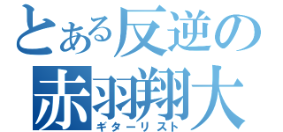 とある反逆の赤羽翔大（ギターリスト）