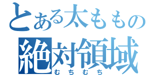 とある太ももの絶対領域（むちむち）